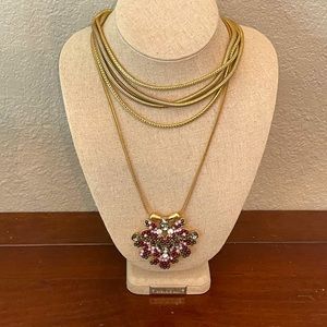 Gold Stella & Dot Statement Necklace